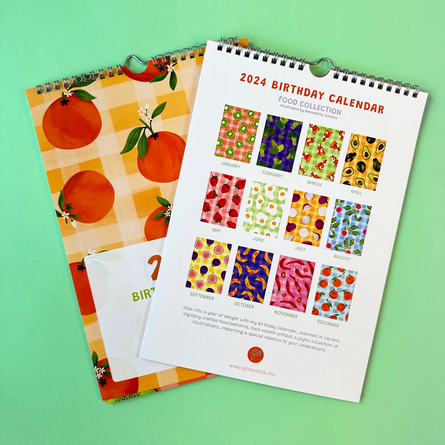 Birthday food calendar