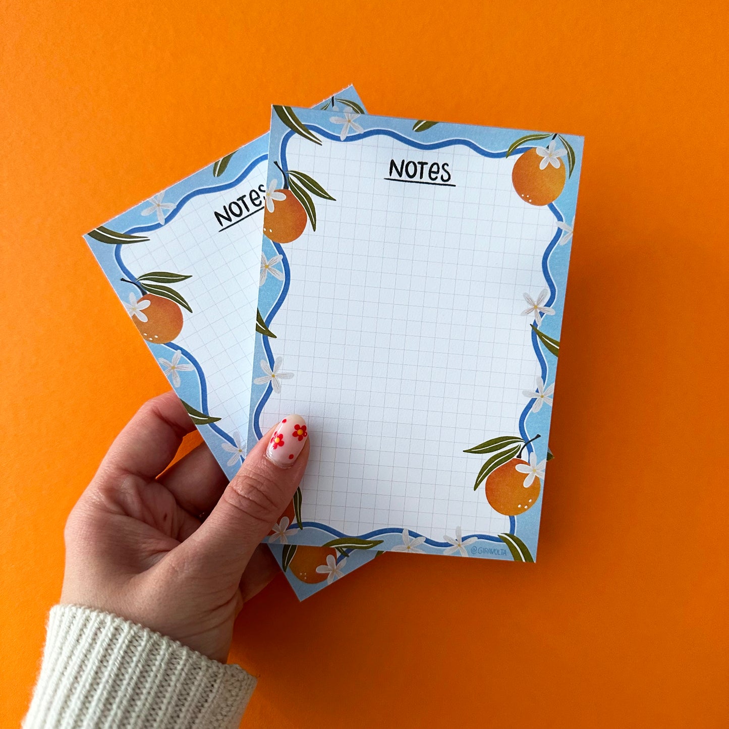 Oranges A6 notepad