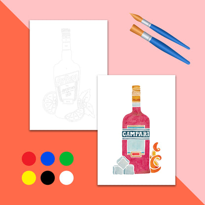 Gouache colour by numbers workshop – KreaDoe