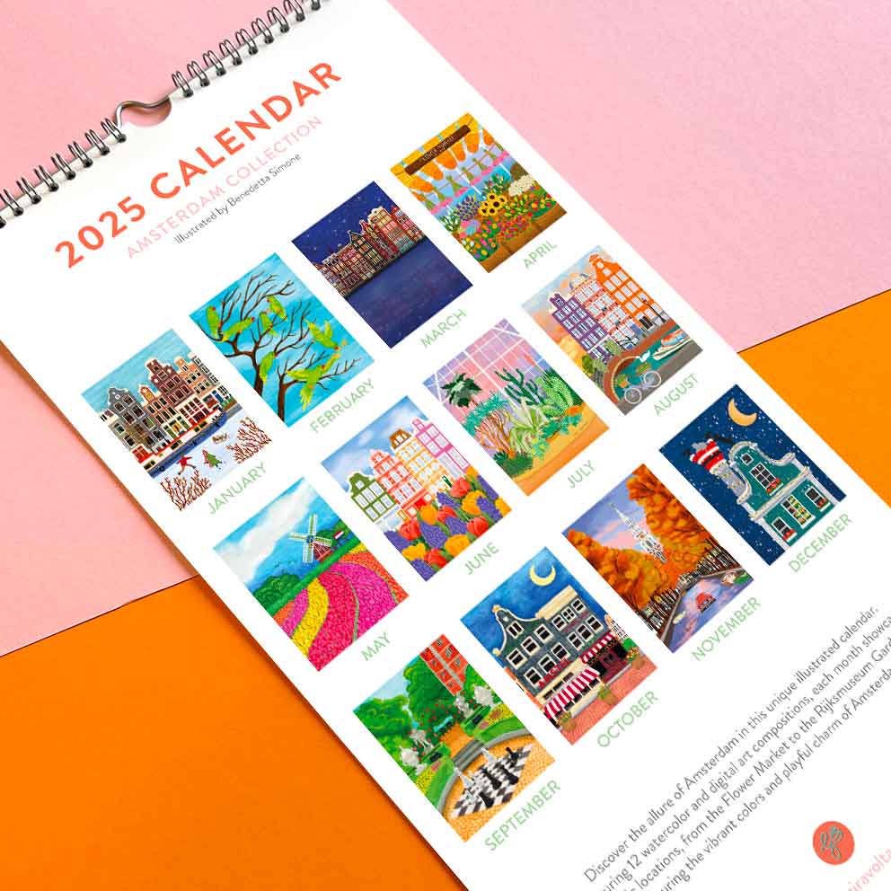 Amsterdam calendar 2025