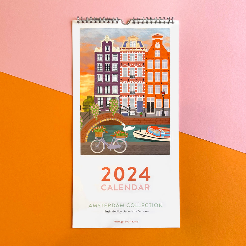 Monthly calendar 2024 - Amsterdam