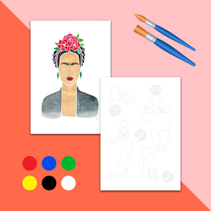 Gouache colour by numbers workshop – KreaDoe