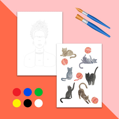 Gouache colour by numbers workshop – KreaDoe