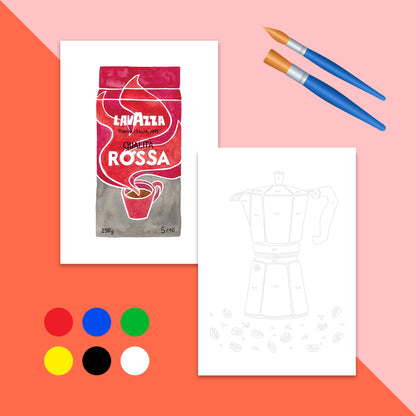 Gouache colour by numbers workshop – KreaDoe
