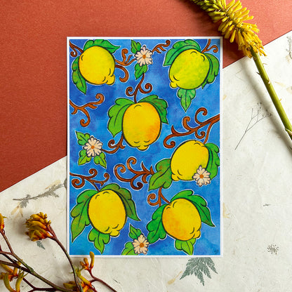 Maiolica lemons