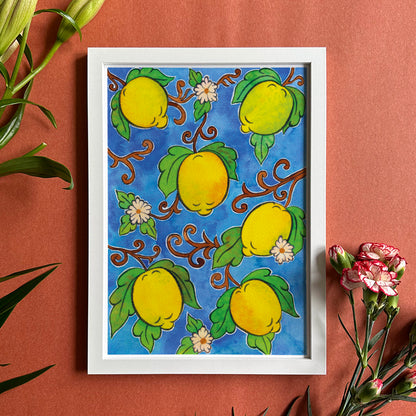 Maiolica lemons