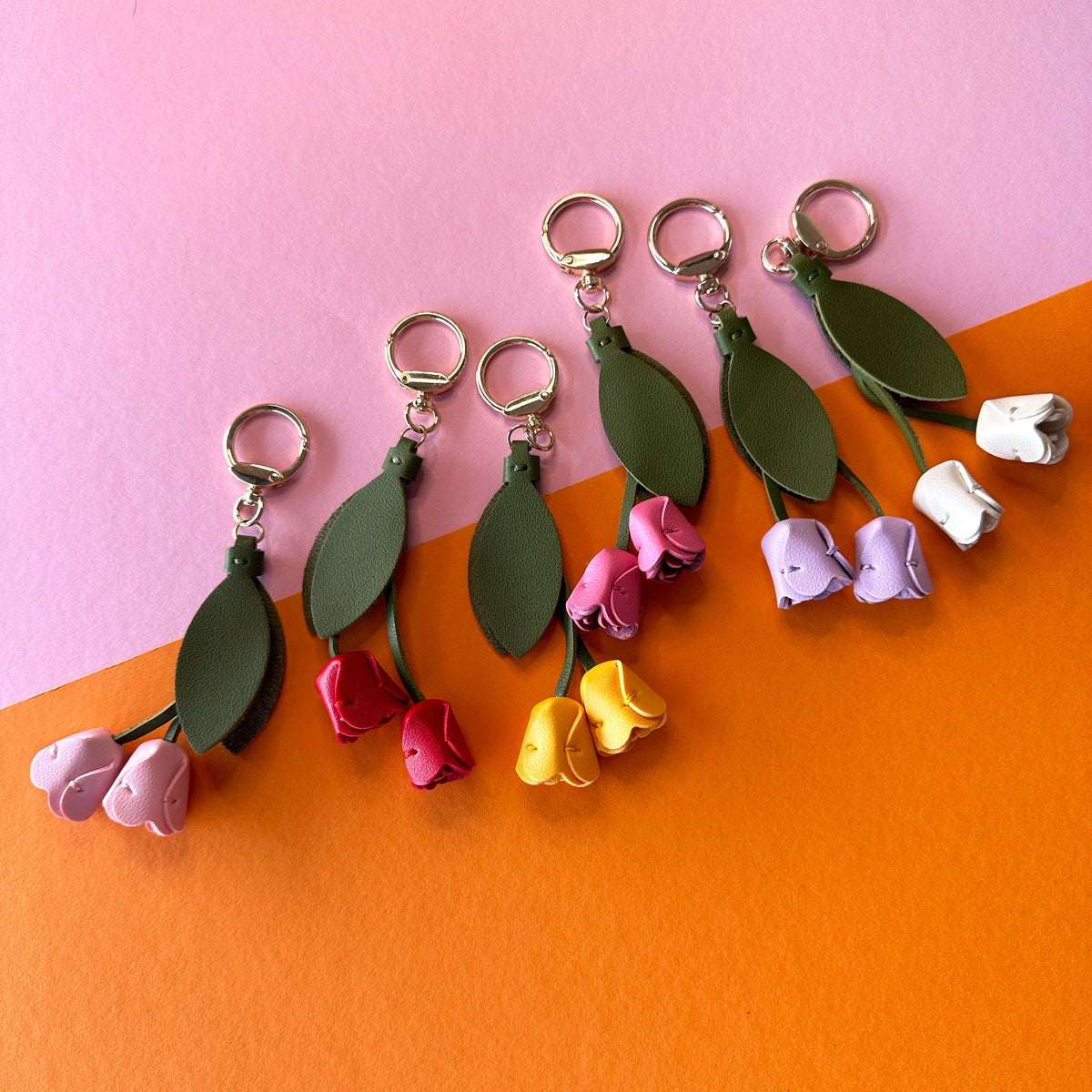 Tulips keychains